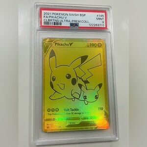 2021 Pokemon Pikachu V FA SWSH145 Promo Celebrations